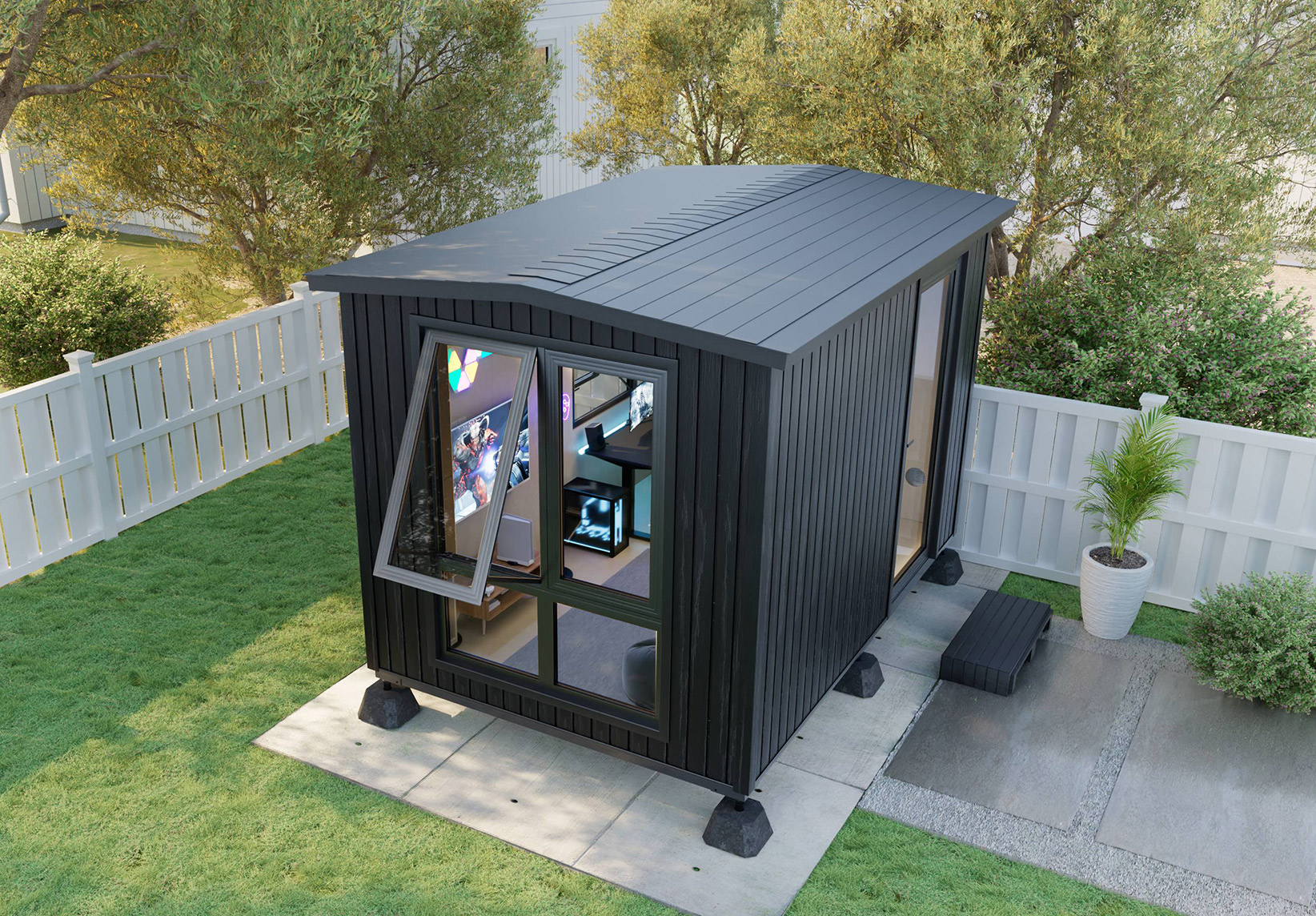 Backyard Gaming Shed Play without any distractions