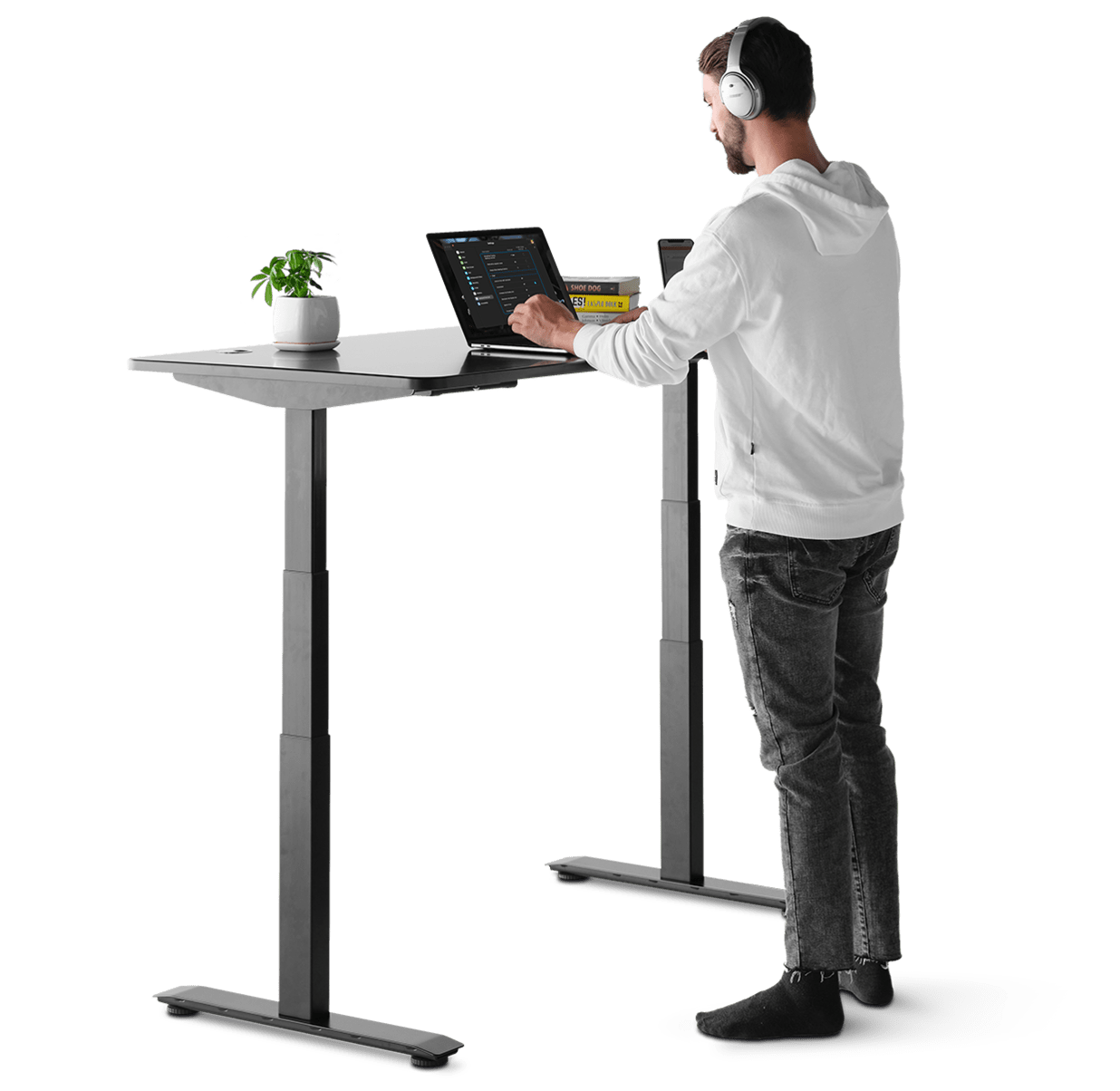 Small Adjustable Standing Desk for Small Spaces  Upper Square Standing  Desk – Progressive Desk