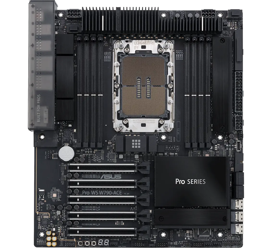 ASUS Pro WS W790-ACE PCIe lanes configuration