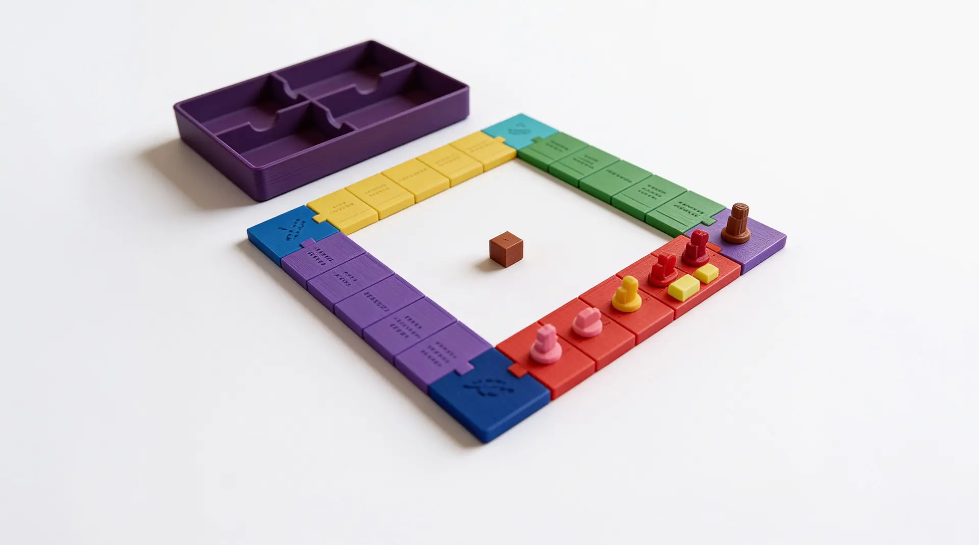 Complete Printable Set for the Game: a 270 x 270 Mm Snap-together Tile Board wit