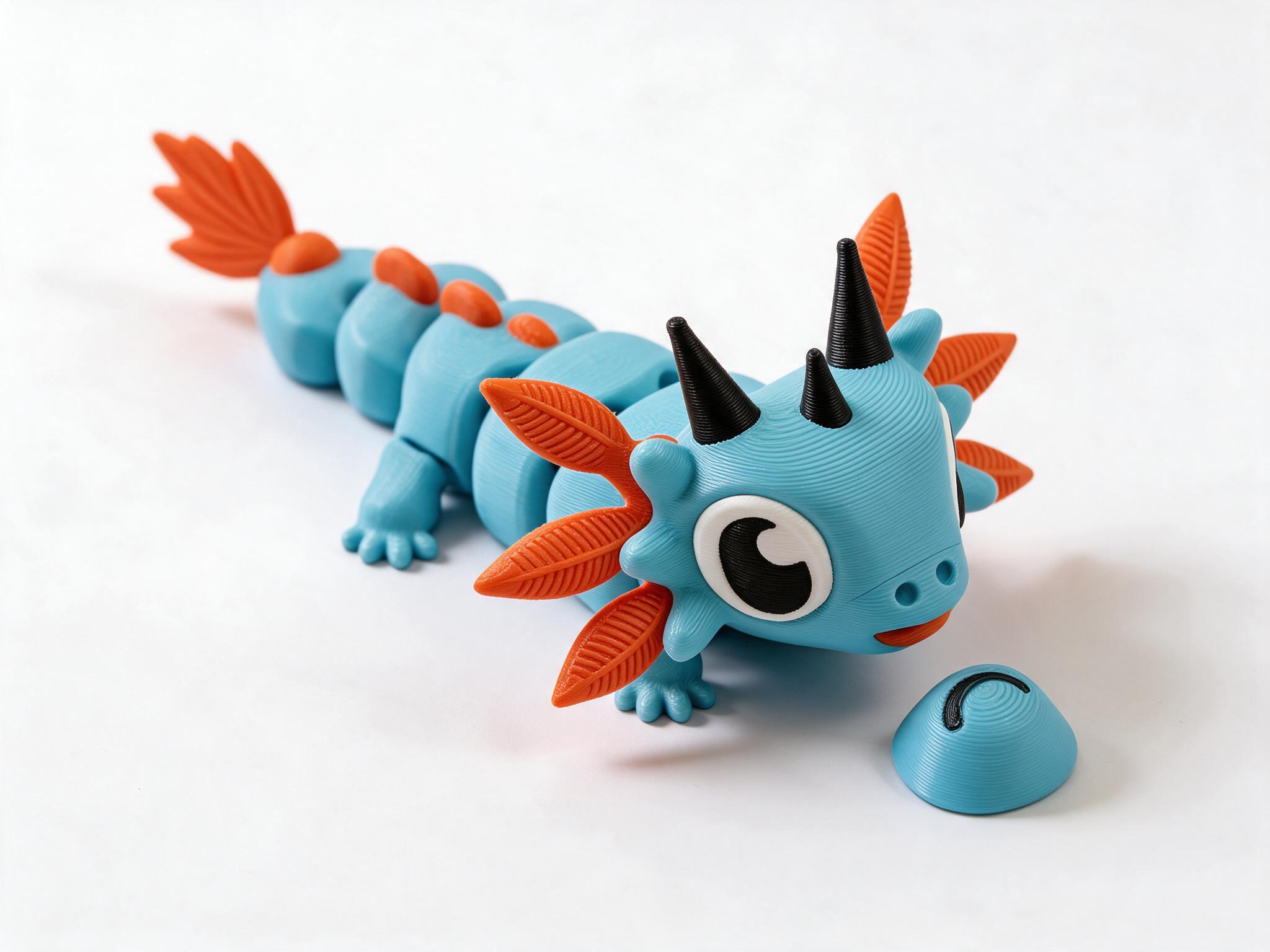 Flexi Axolotl, dressed as Mintfin