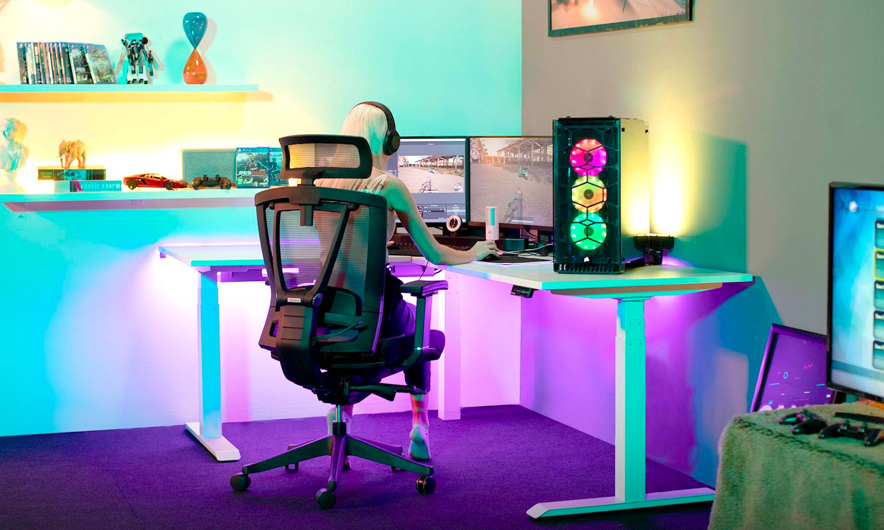 The gaming room