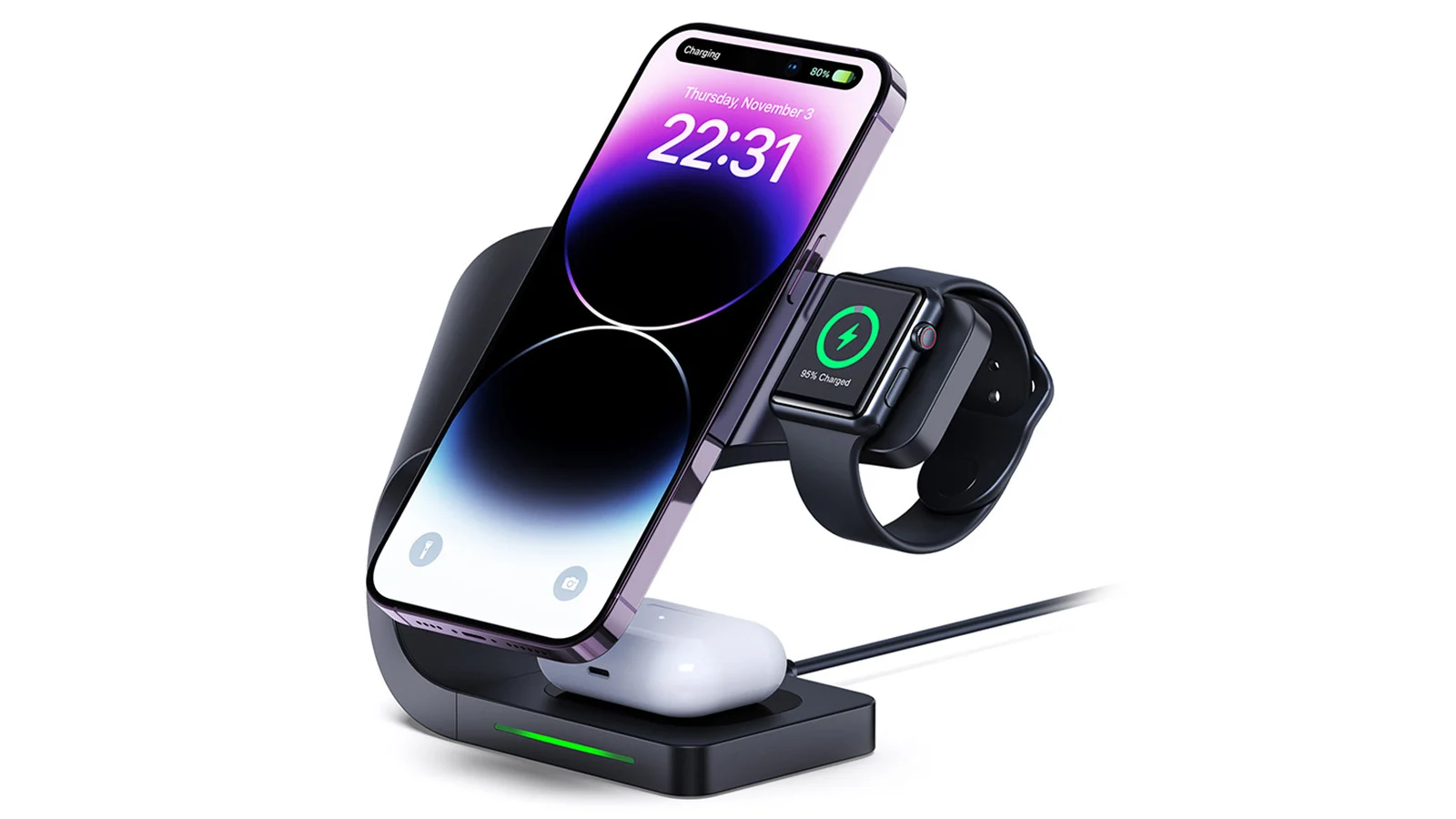 INNODUDE 4 in 1 Wireless Charging Station