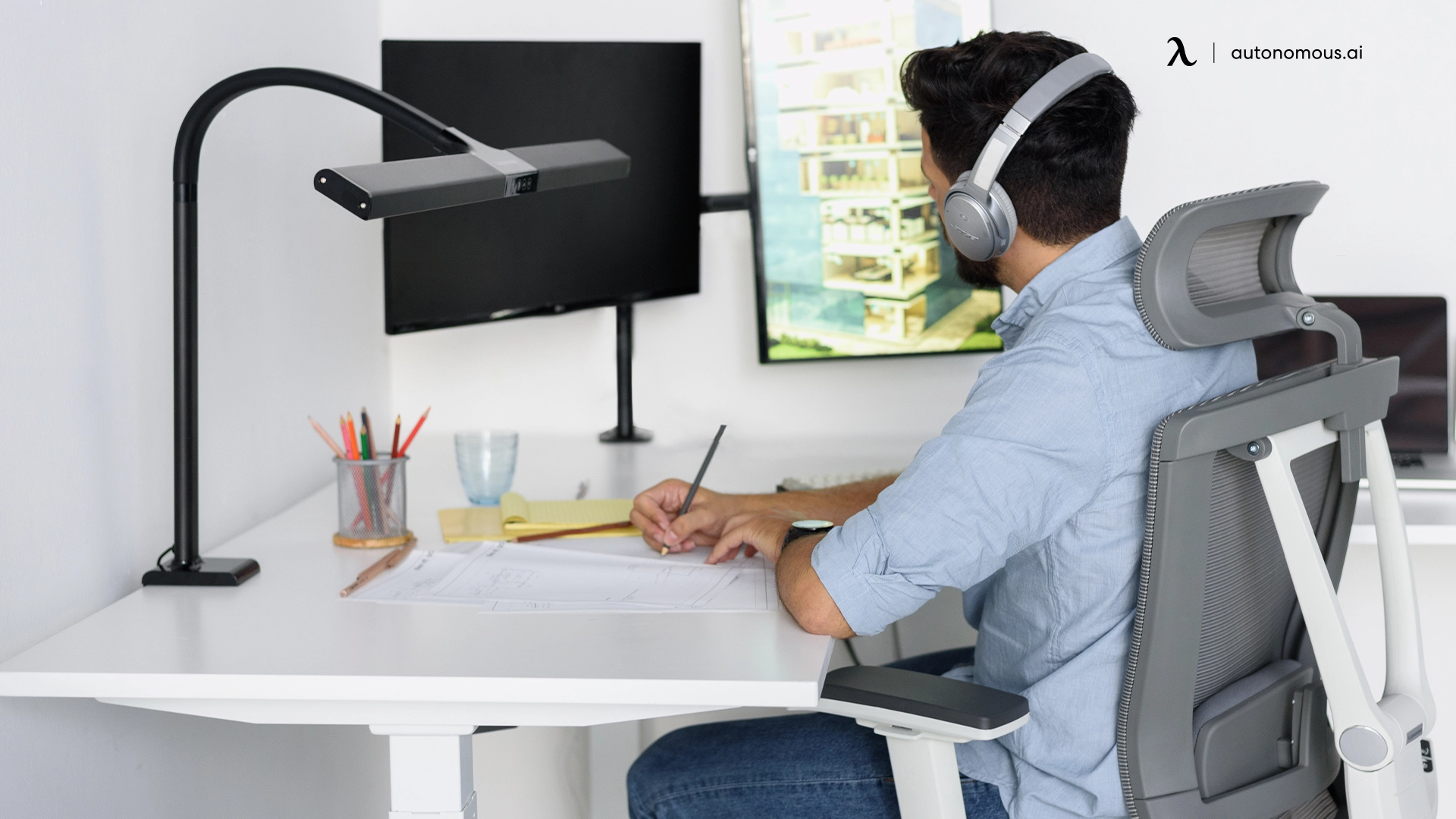 ergonomic desk setup Increased Productivity and Focus