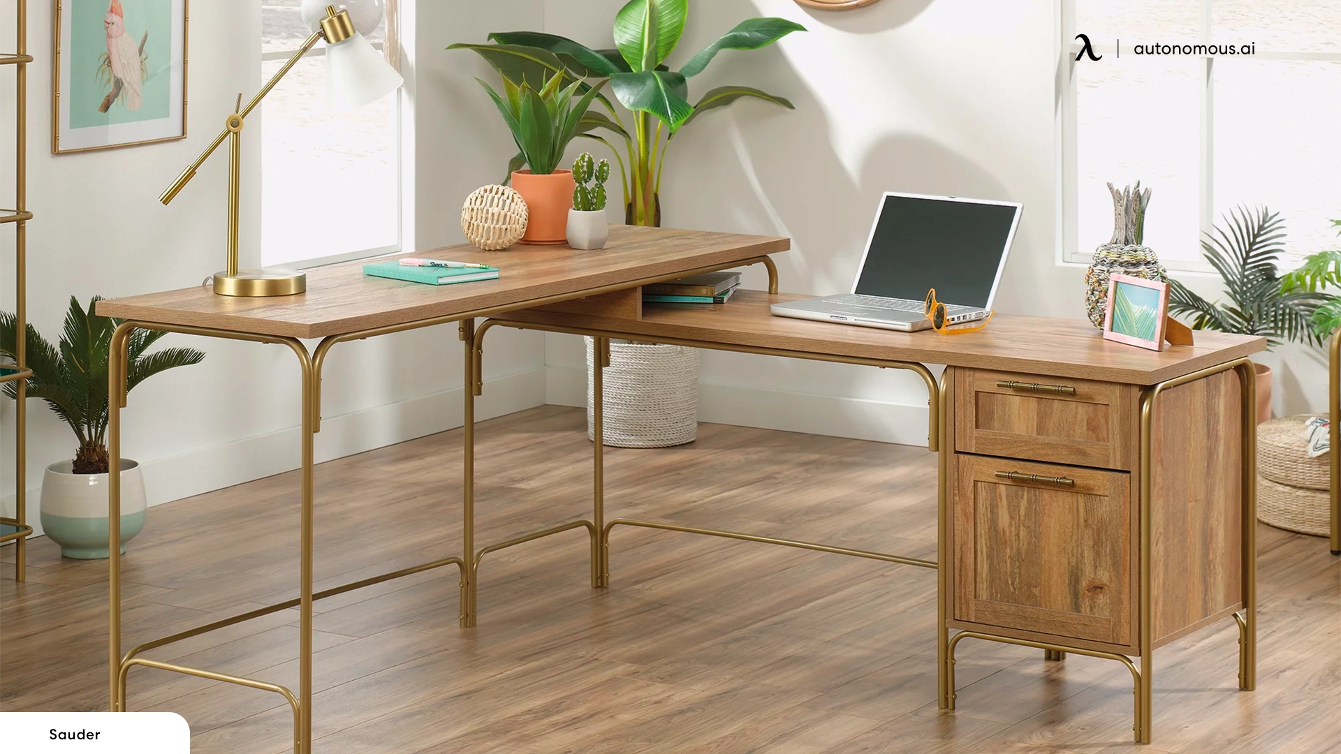 The Versatility of L-Shaped Wooden Desks