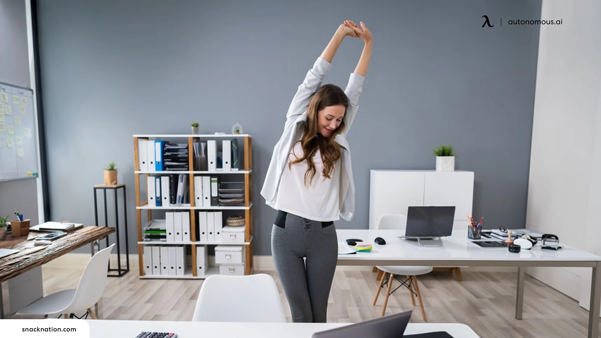 Oblique Twists - standing desk exercise