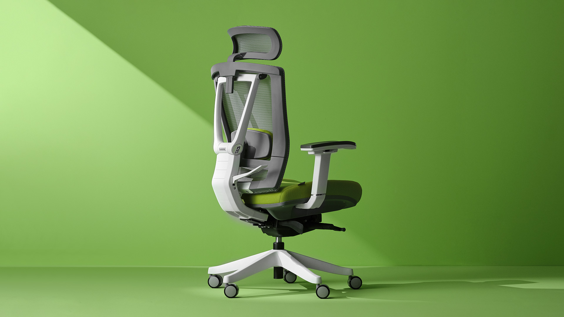 Green Ergonomic Office Chair - Autonomous ErgoChair Pro.