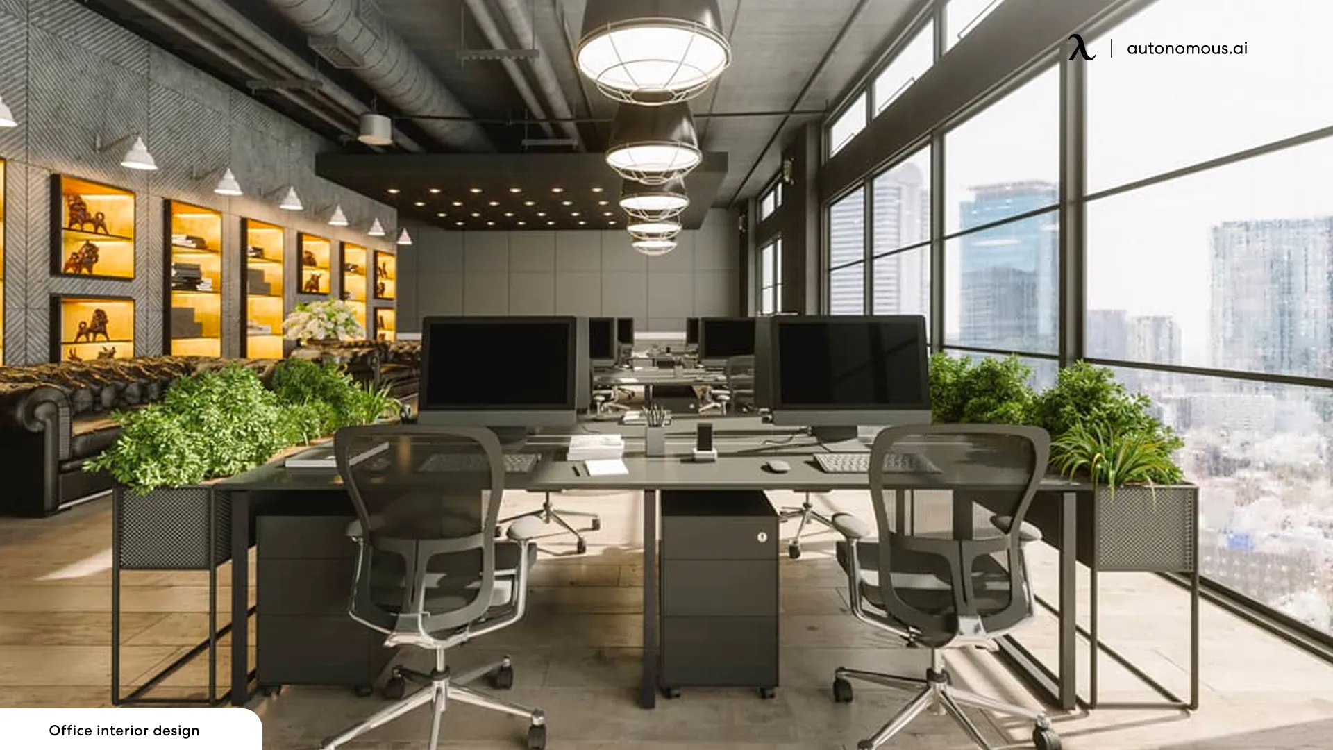 Natural Lighting and Green Spaces - office amenities