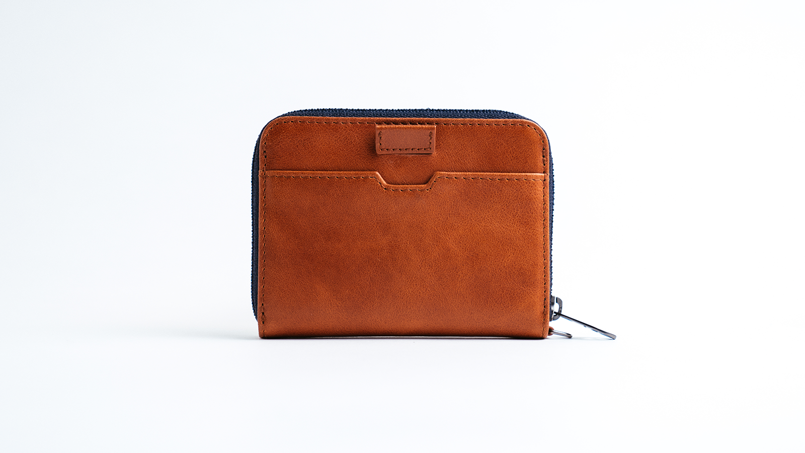 Vaultskin Mayfair Minimalistische lederen portemonnee met ritssluiting, kleine RFID-blokkerende multi-kaarthouder met muntvak