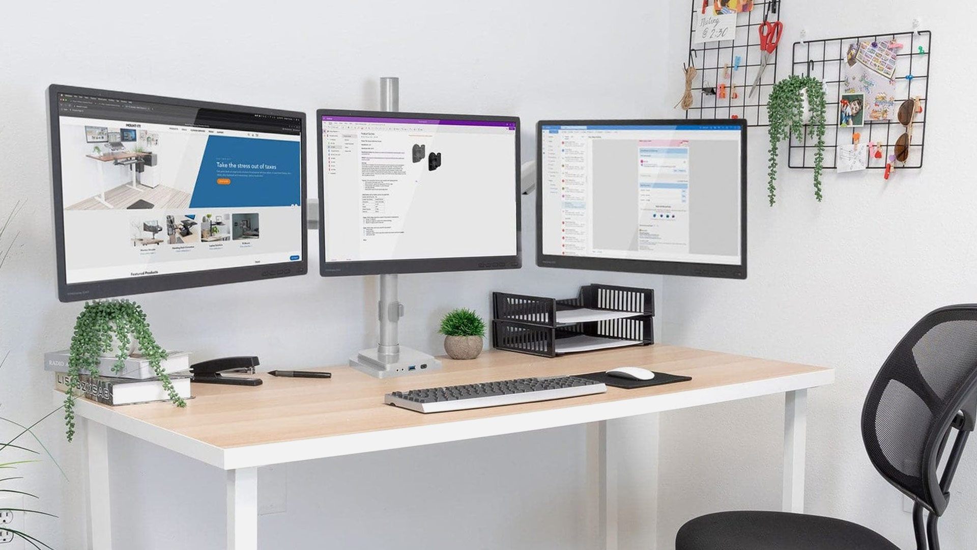 Mount-It! MI-2753 Triple Monitor Arm