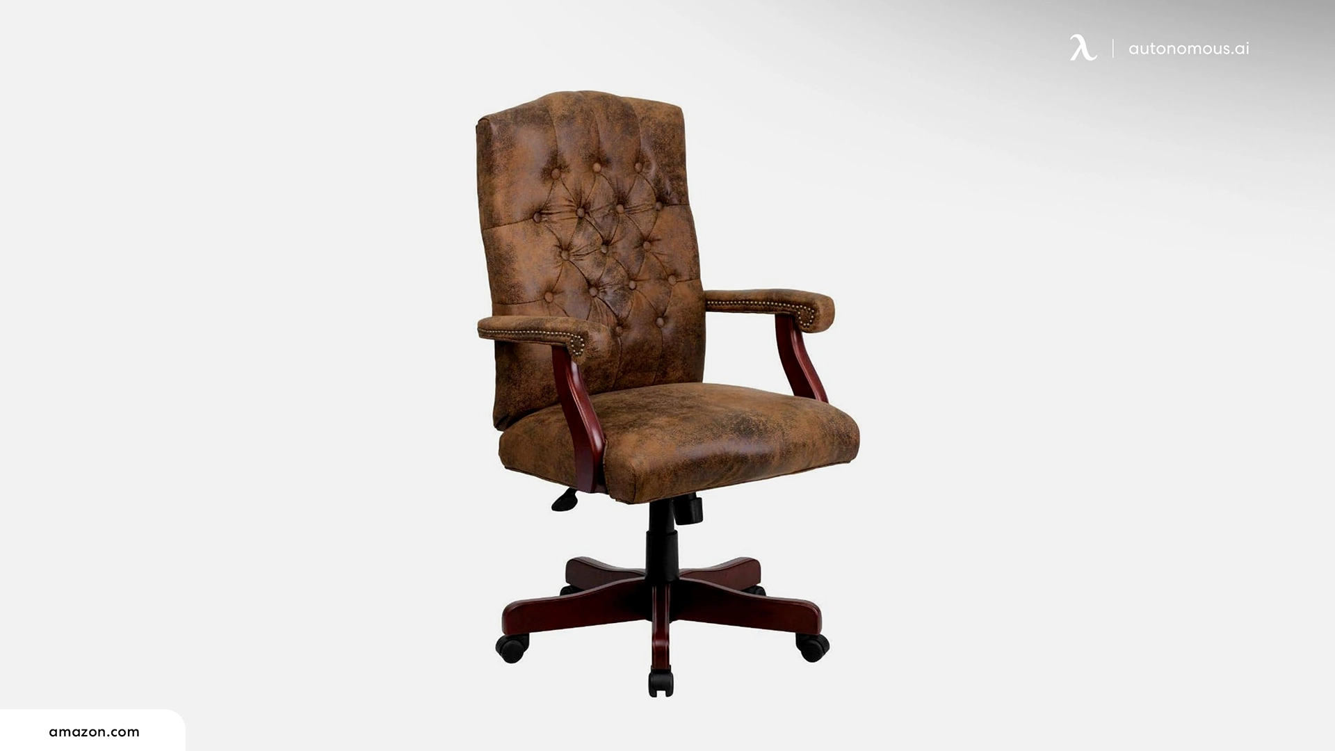 Flash Furniture Derrick Bomber Brown Chair