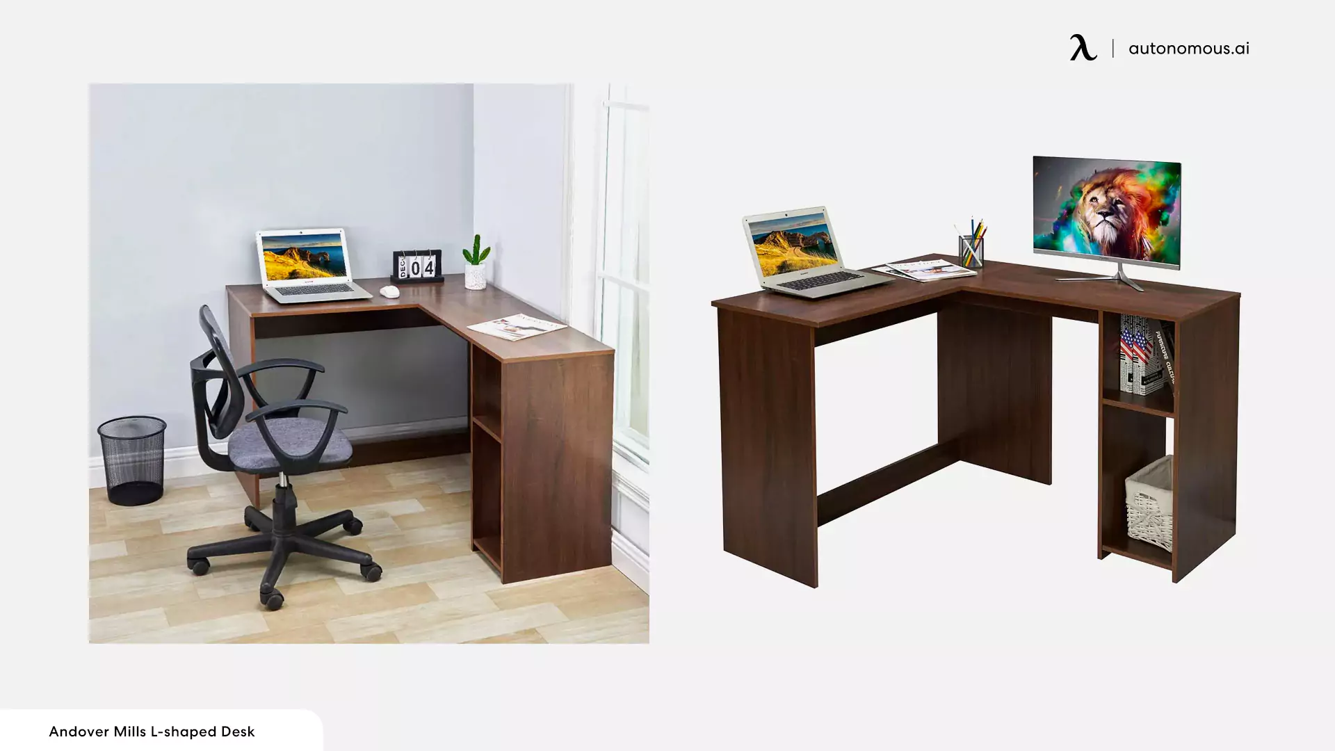 Custom Wooden Corner Desk