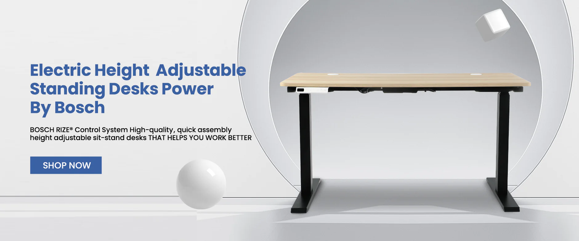 Aiterminal Standing Desk Frame: Dual Motor Height Adjustable Desk