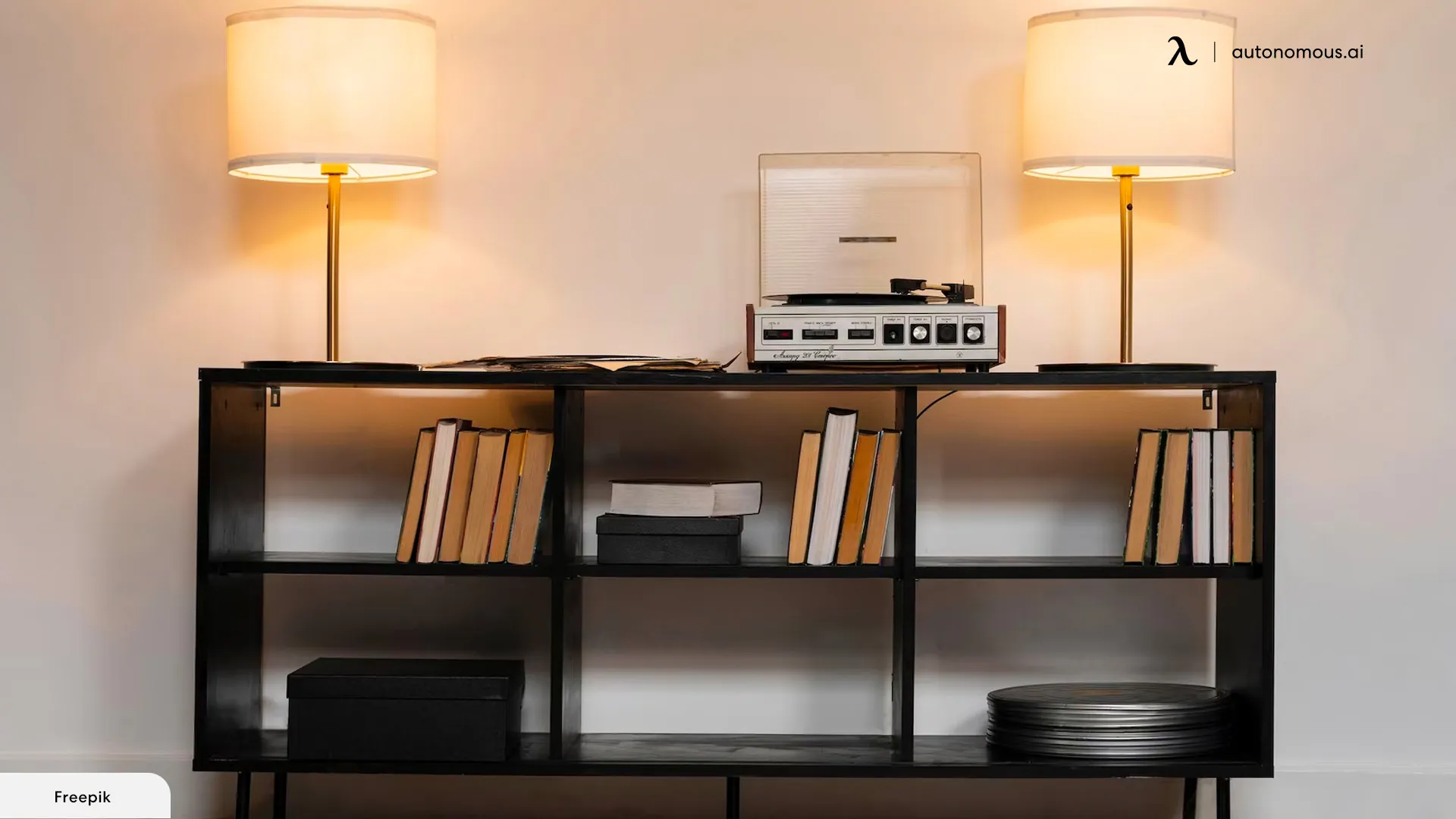 Display Music Records on Your Office Bookshelf