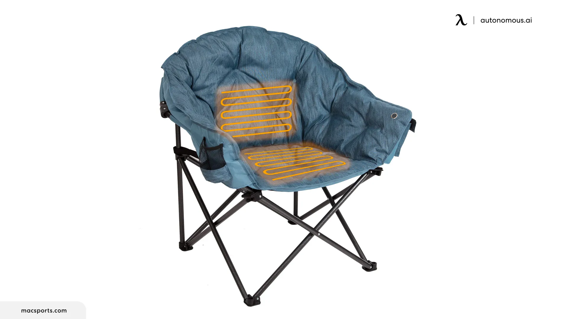 Dropship Camping Chair With Armrest, Side Pouch & Cooler, Oversized Padded  Backpacking Chair With Cup Holder & Storage Bag, Outdoor Portable Hiking &  Lawn Chairs For Adults to Sell Online at a