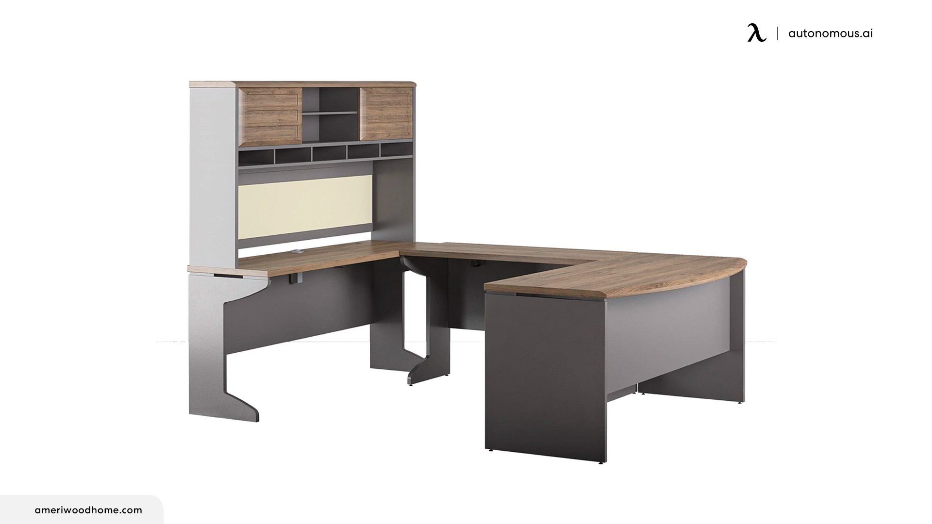 Pursuit U-Shaped Desk with Hutch