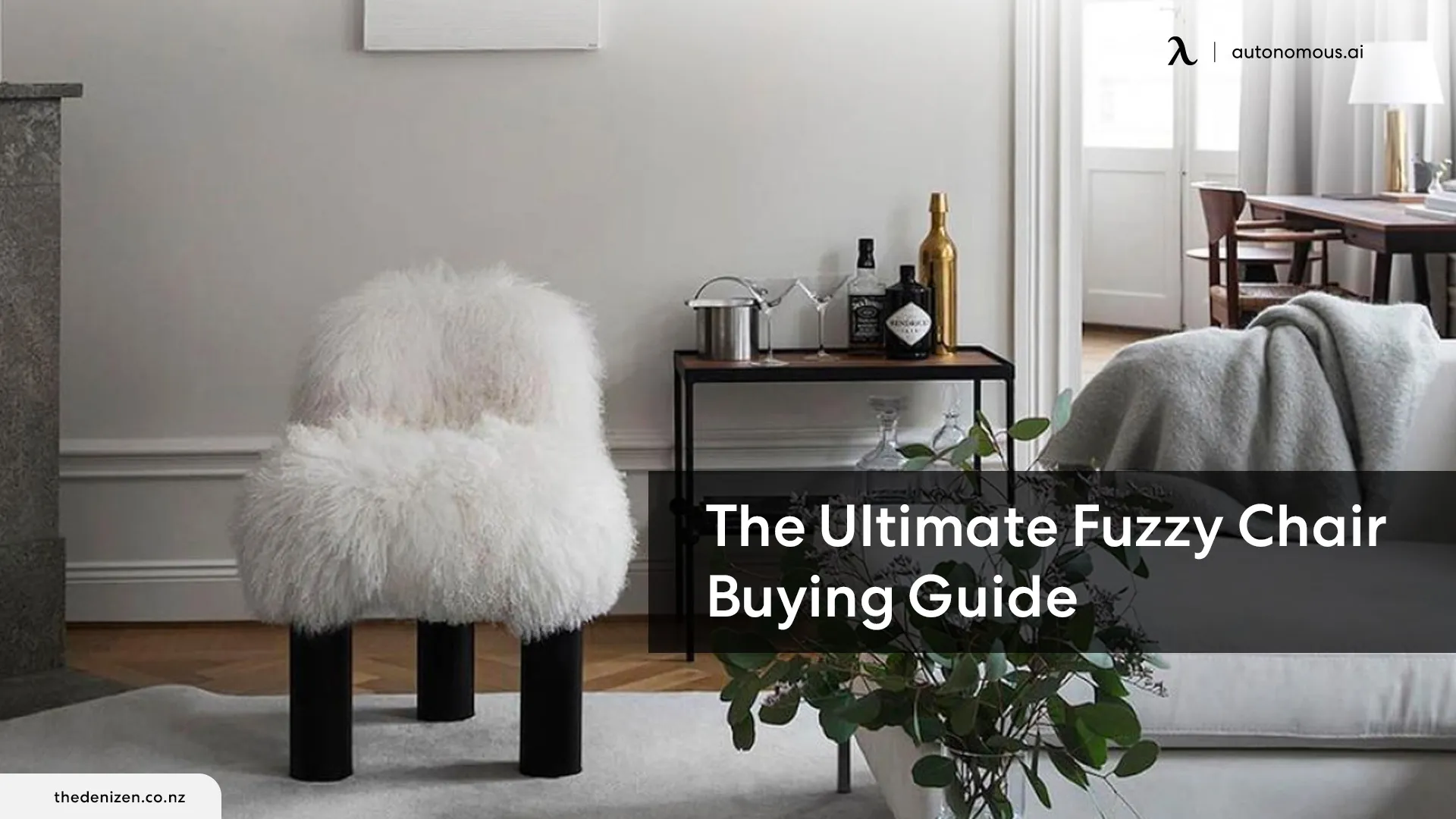 Fuzzy best sale chair stool