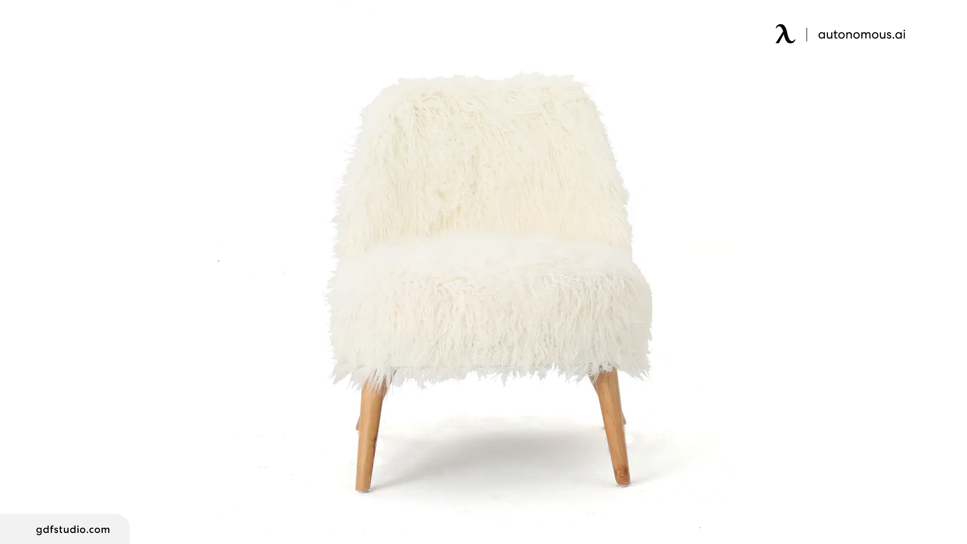 Cheryiie Modern Glam Shaggy Accent Chair