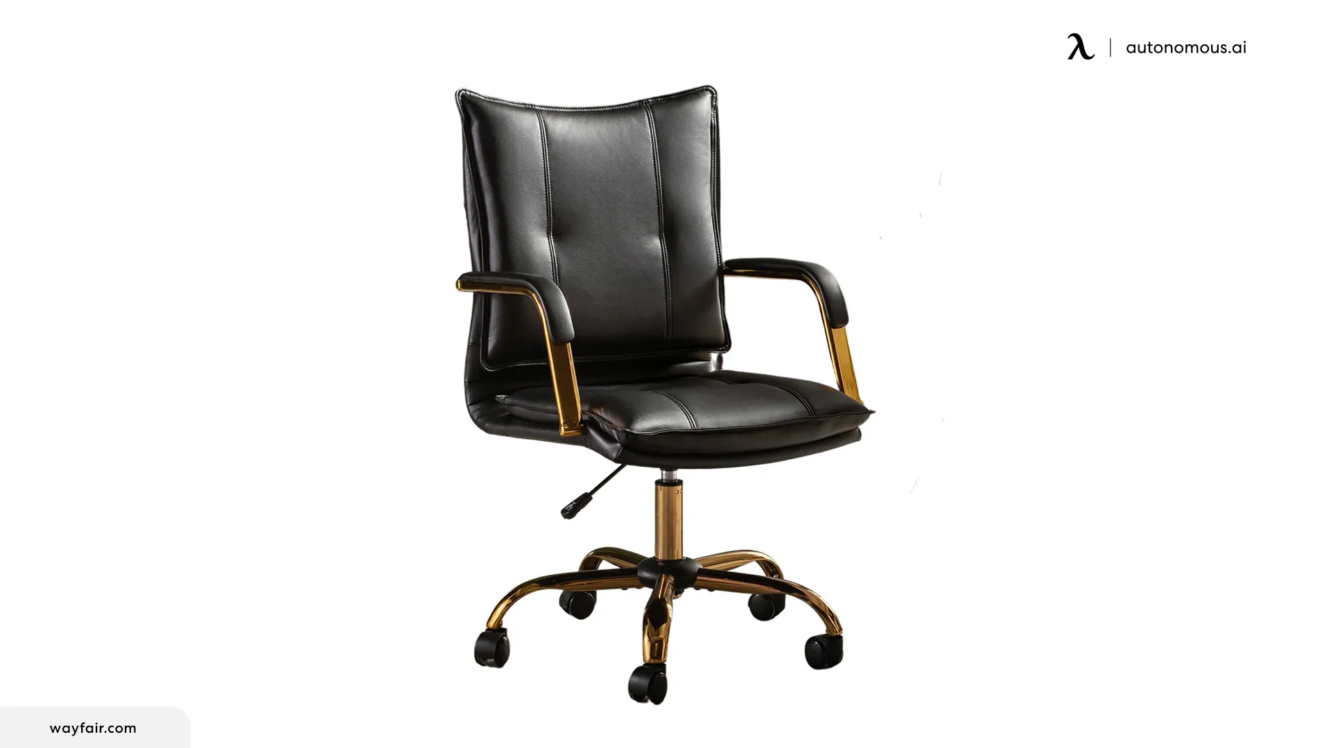 Lundgren Leather Task Chair with Padded Arms