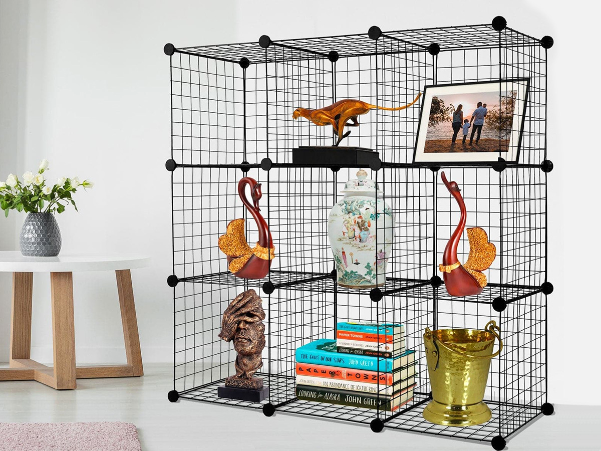 Mount-It! Wire Cube Storage Organizer: 12 Cubes