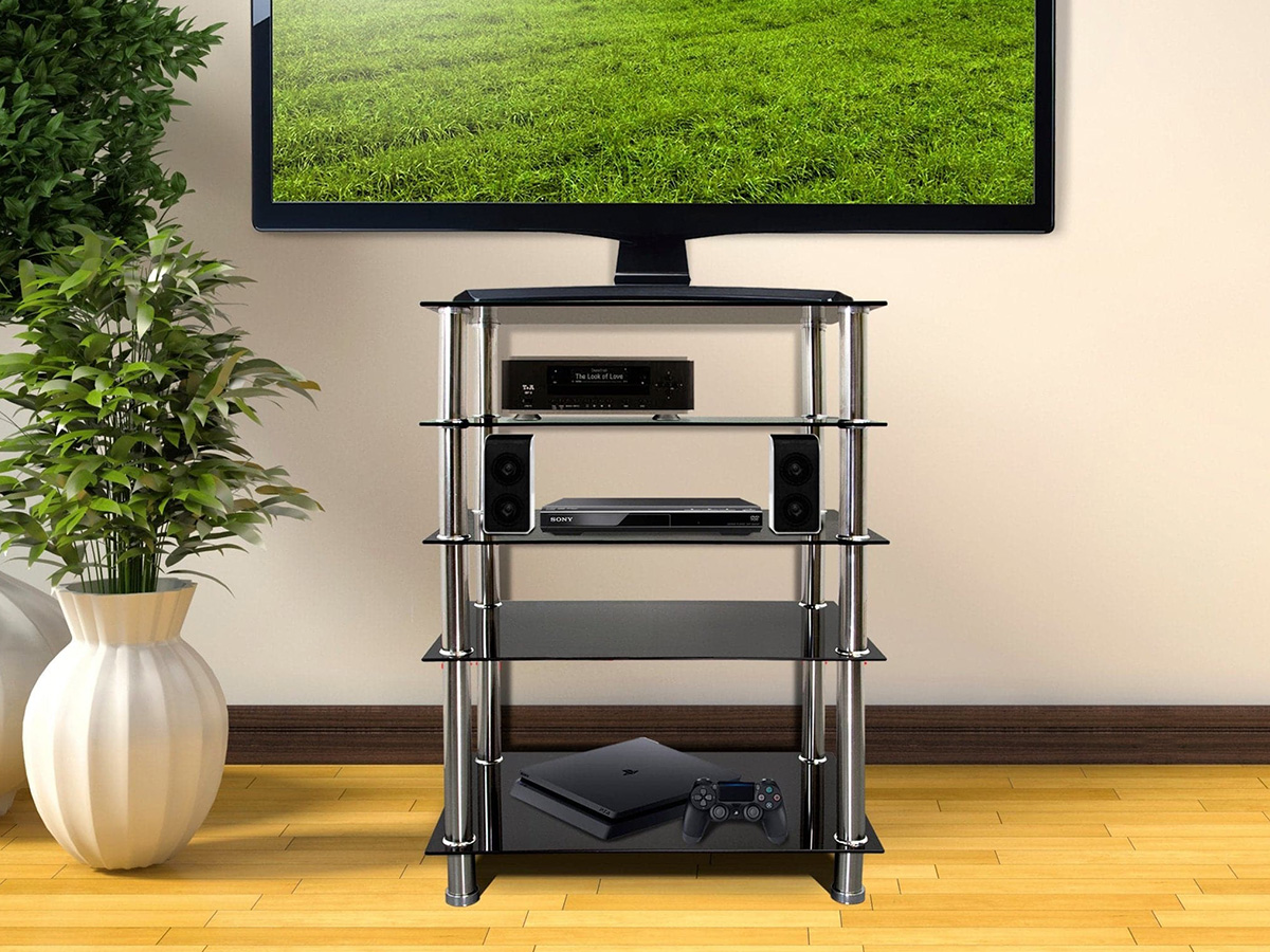 Mount-It! A/V Five-Tier Media Component Shelves