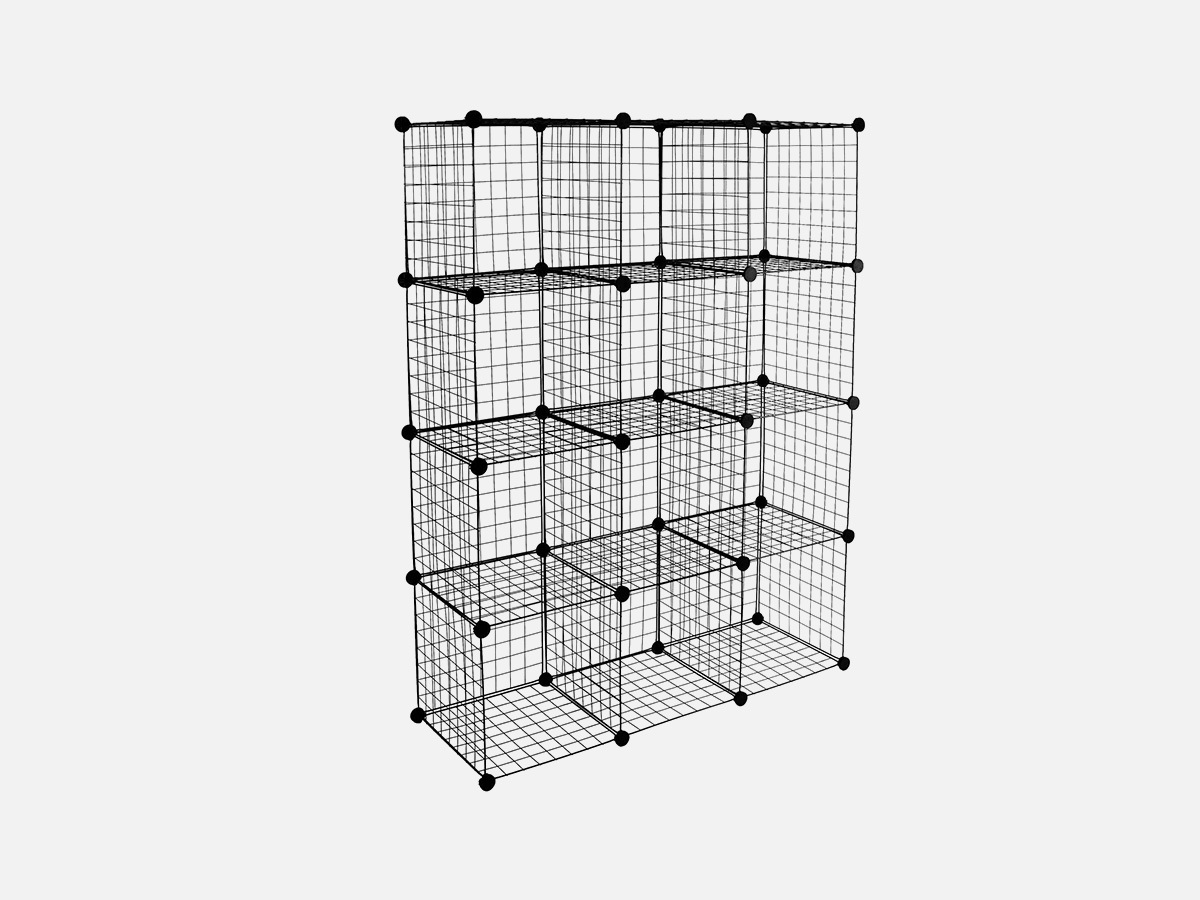 MountIt! Wire Cube Storage Organizer 12 Cubes