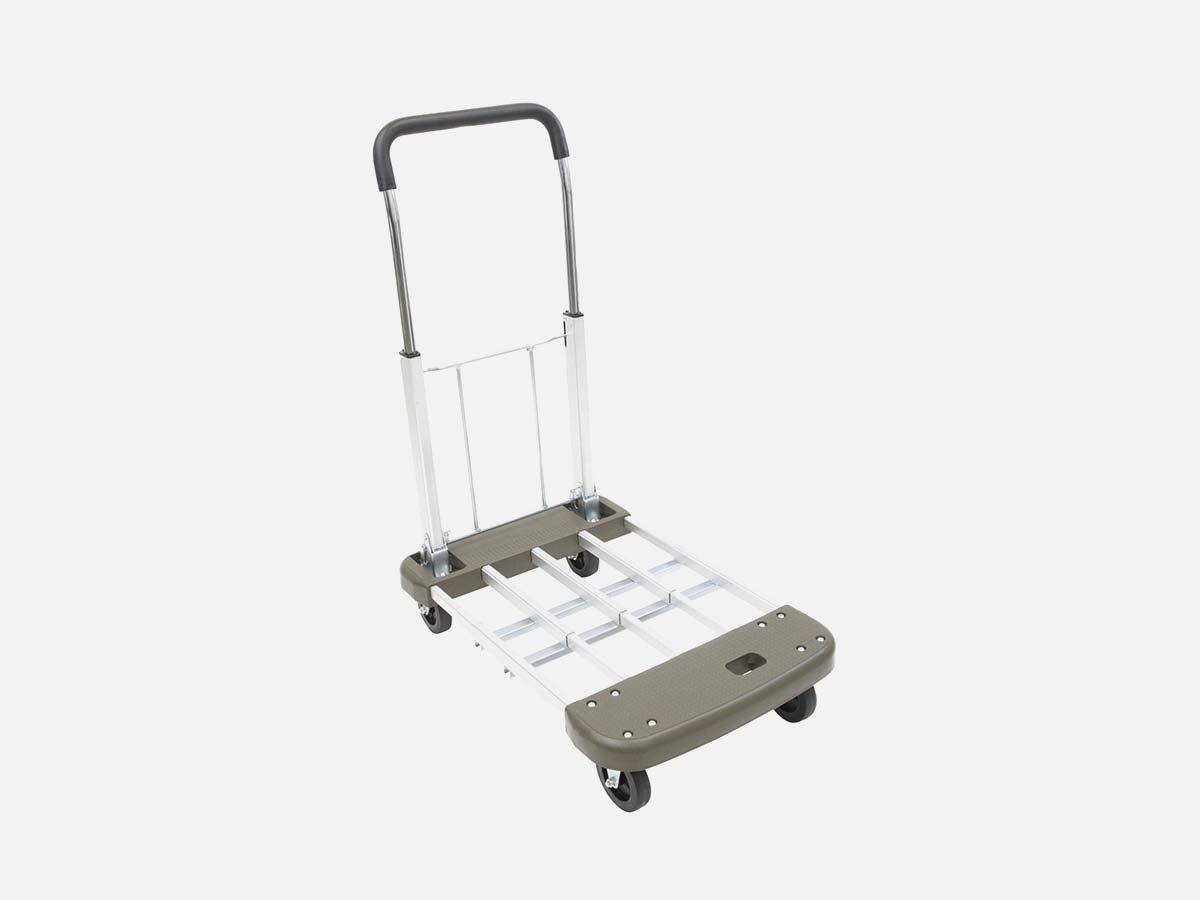 Mount-It! Heavy Duty Folding Platform Hand Truck with Expandable Base