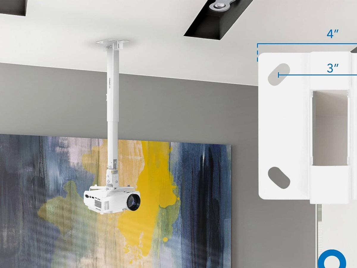 Mount-It! Full Motion Projector Wall & Ceiling Mount