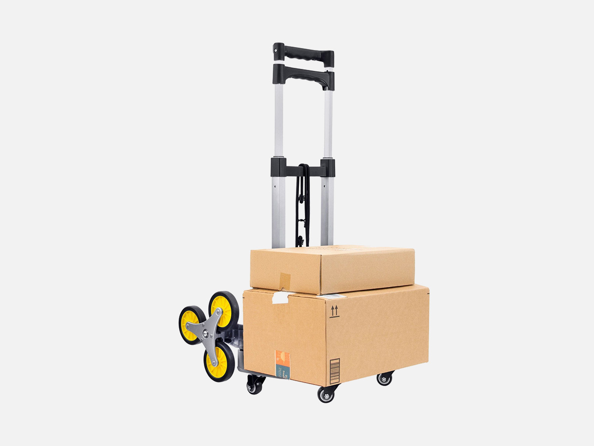 Mount-It! Tri-Wheel Stair Climber Hand Truck with Foldable Design