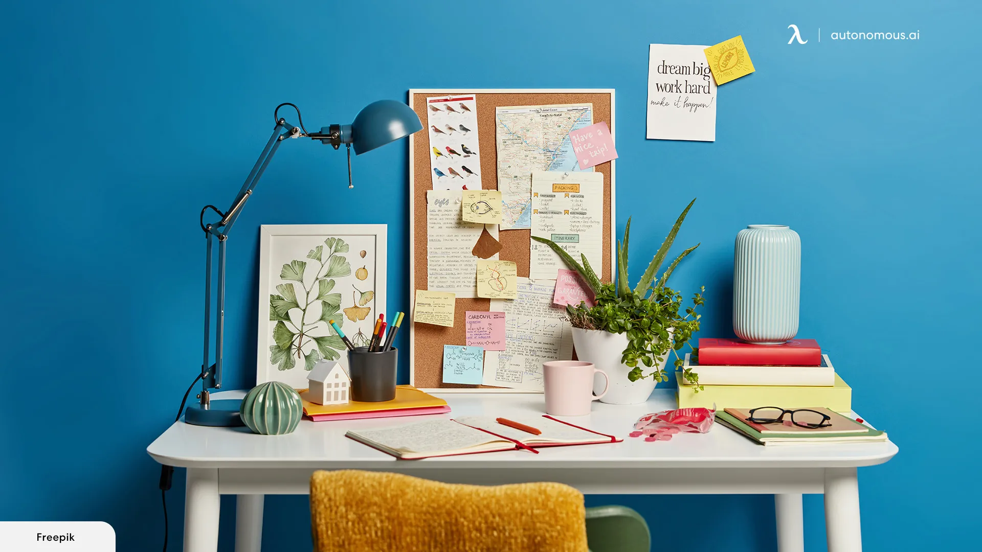 Get Organized with Style - preppy desk ideas