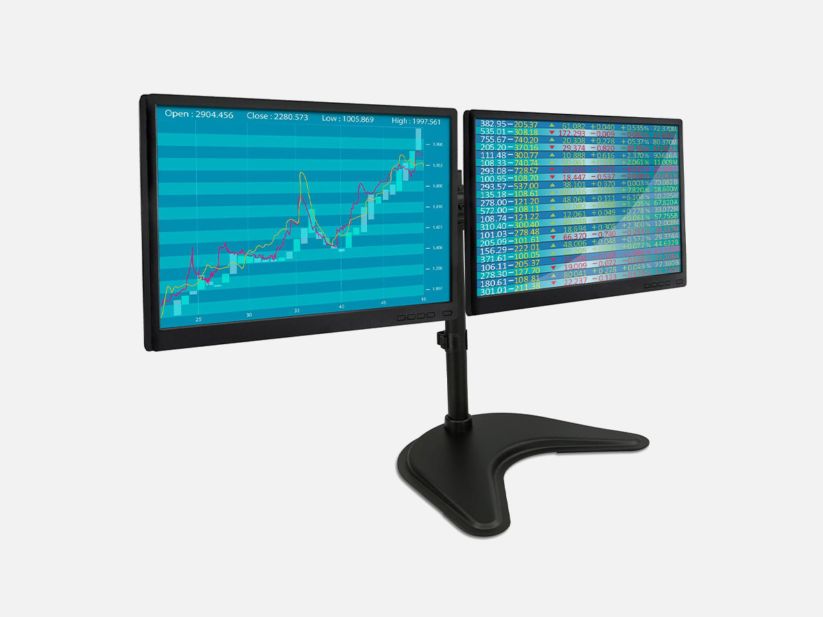 Mount-It! MI-1781 Freestanding Dual Monitor Desk Stand