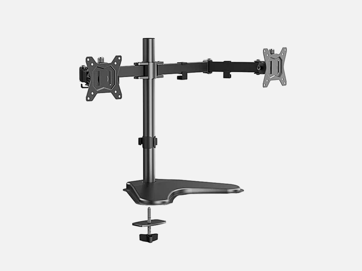 ErgoAV Motion Desk Stand for Dual Monitors: For 2 Monitors 13" to 32"