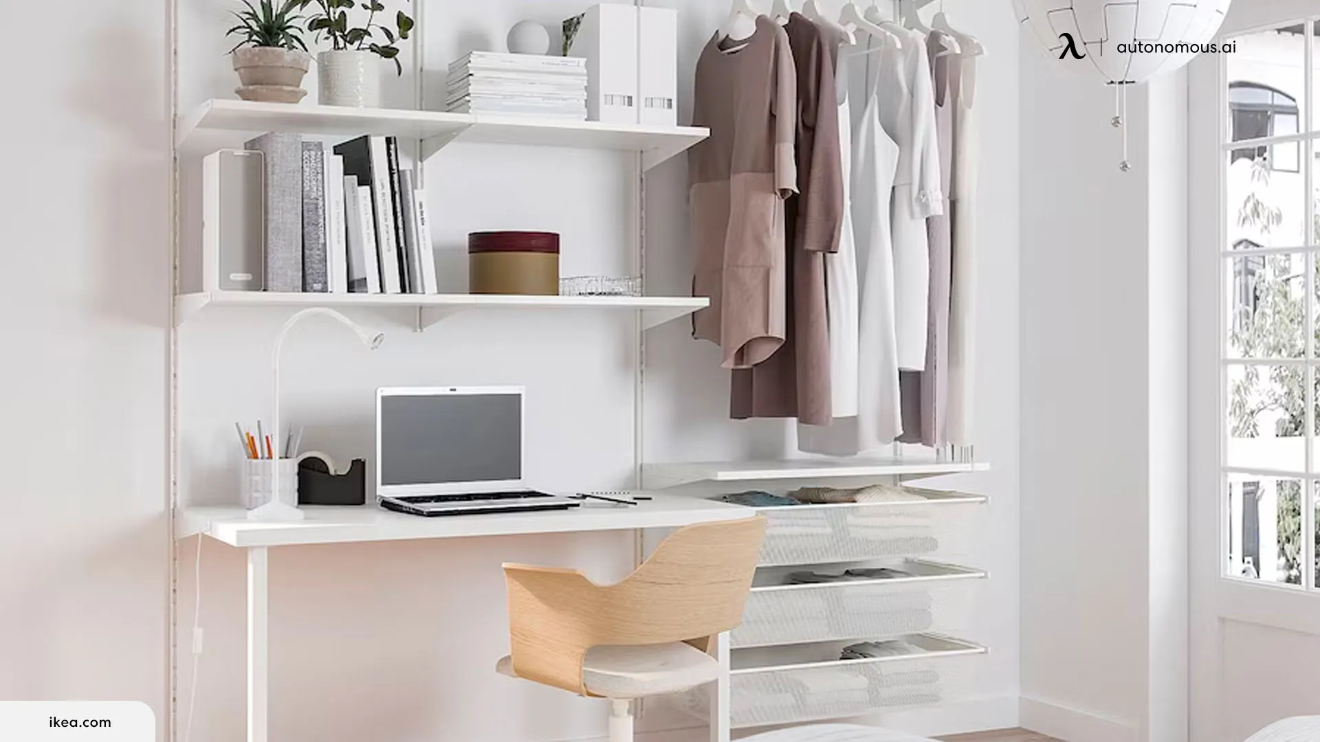 Add Some Shelves to Closet desk