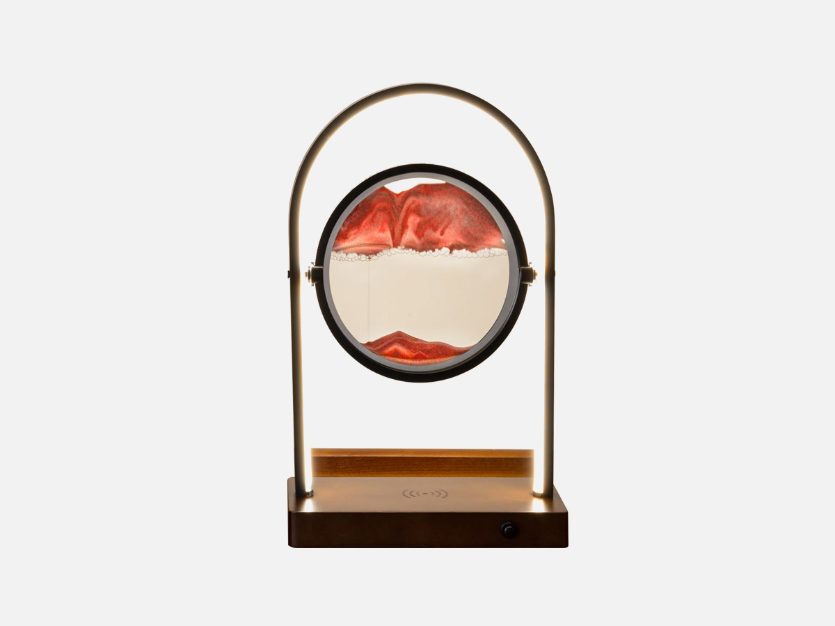Lamp Depot Moving Sand Lamp: Wireless Phone Charger