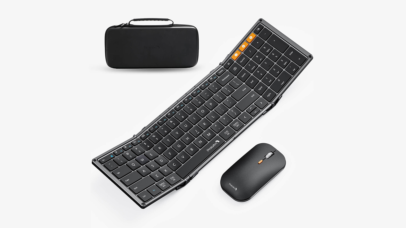 ProtoArc XKM01 Tri-Fold Bluetooth Keyboard and Mouse Combo