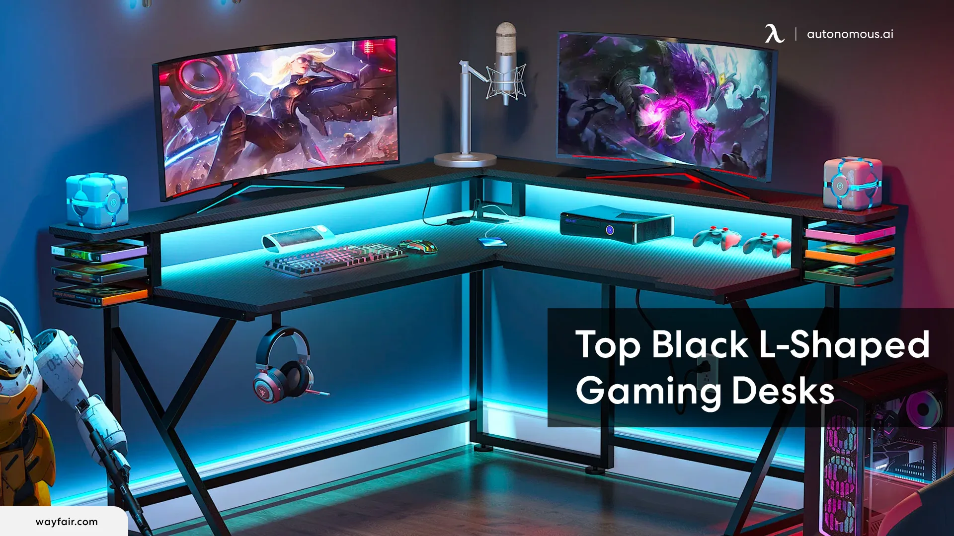 Top 5 Black L-Shaped Gaming Desks for 2024