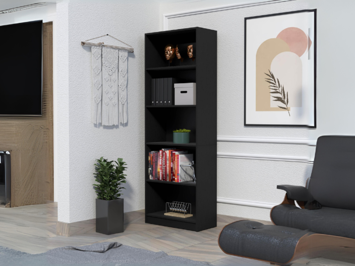 FM FURNITURE Sutton 4 Shelves Bookcase