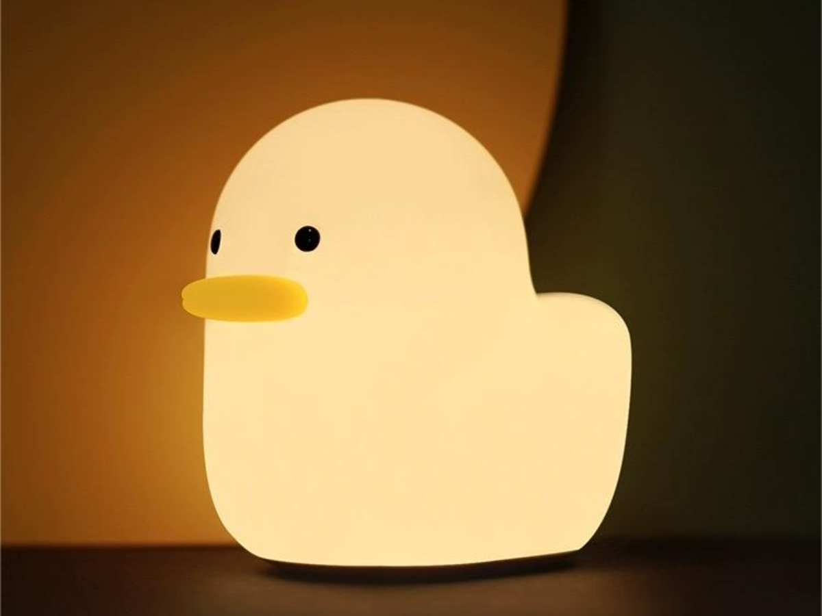 Moody Mouse Duck Silicone Sleep Lamp - Interactive Pat Control Night Light