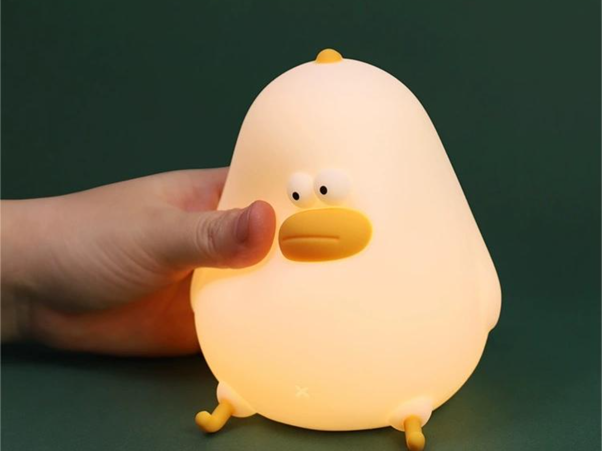 Moody Mouse Chubby Chicken Silicone Pat Control Night Light - Cozy Bedside Lamp