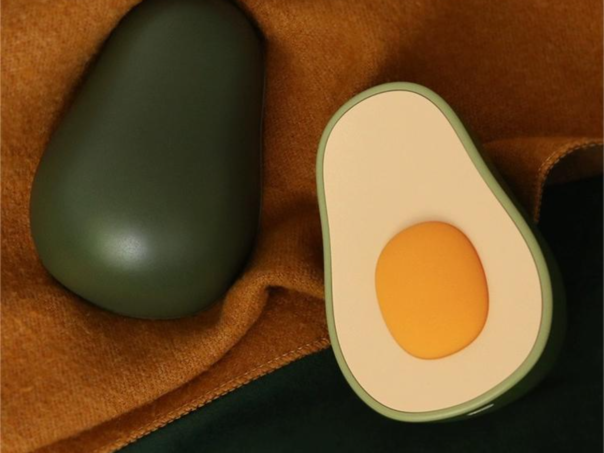 Moody Mouse Avocado Hand Warmer Power Bank - Compact Comfort