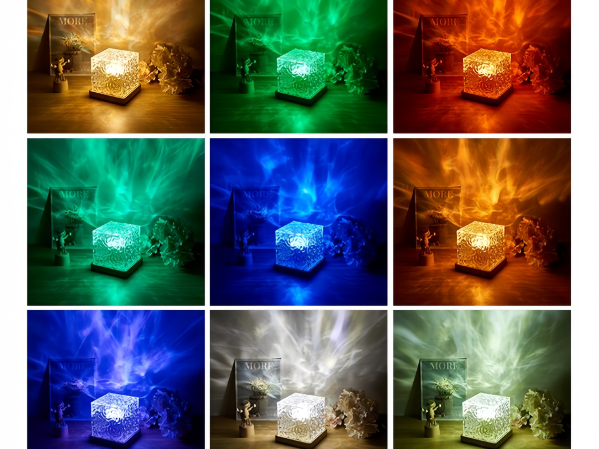 Moody Mouse LED Water Ripple Projection Lamp with 16 Colors & Remote Control