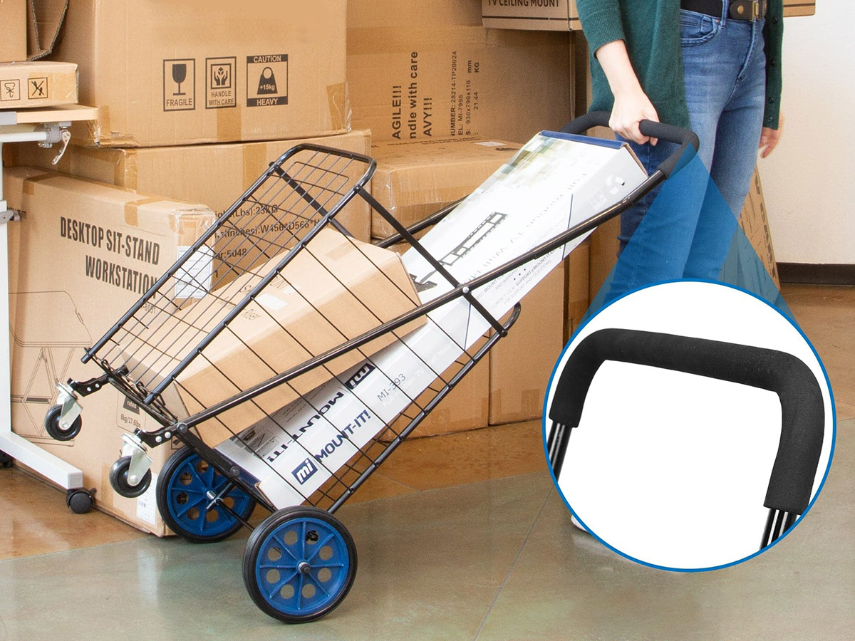 Mount-It! Small Rolling Utility Shopping Cart