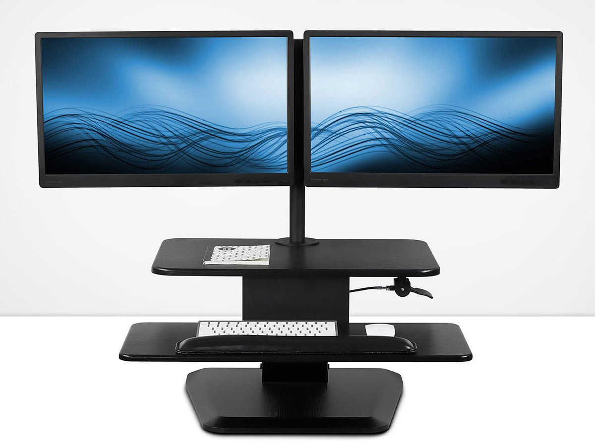 Mount-It! Dual Monitor Sit-Stand Desk Converter