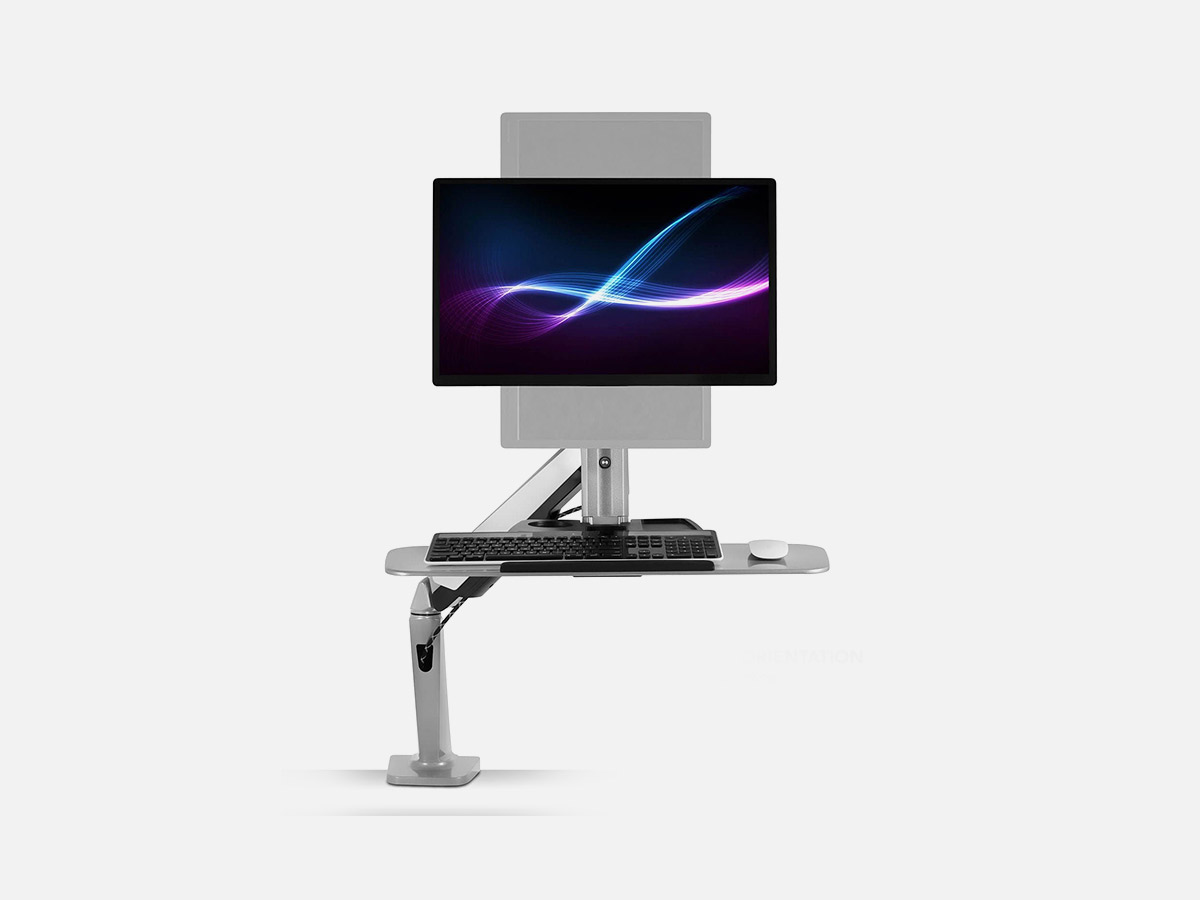 Mount-It! Single Monitor Adjustable Sit Stand Workstation