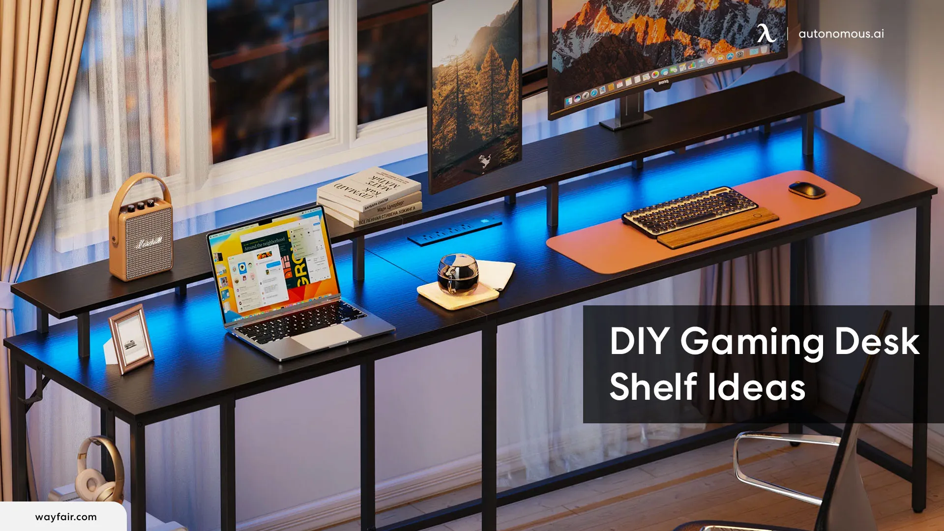 5 Ideas for DIY Gaming Desk Shelf
