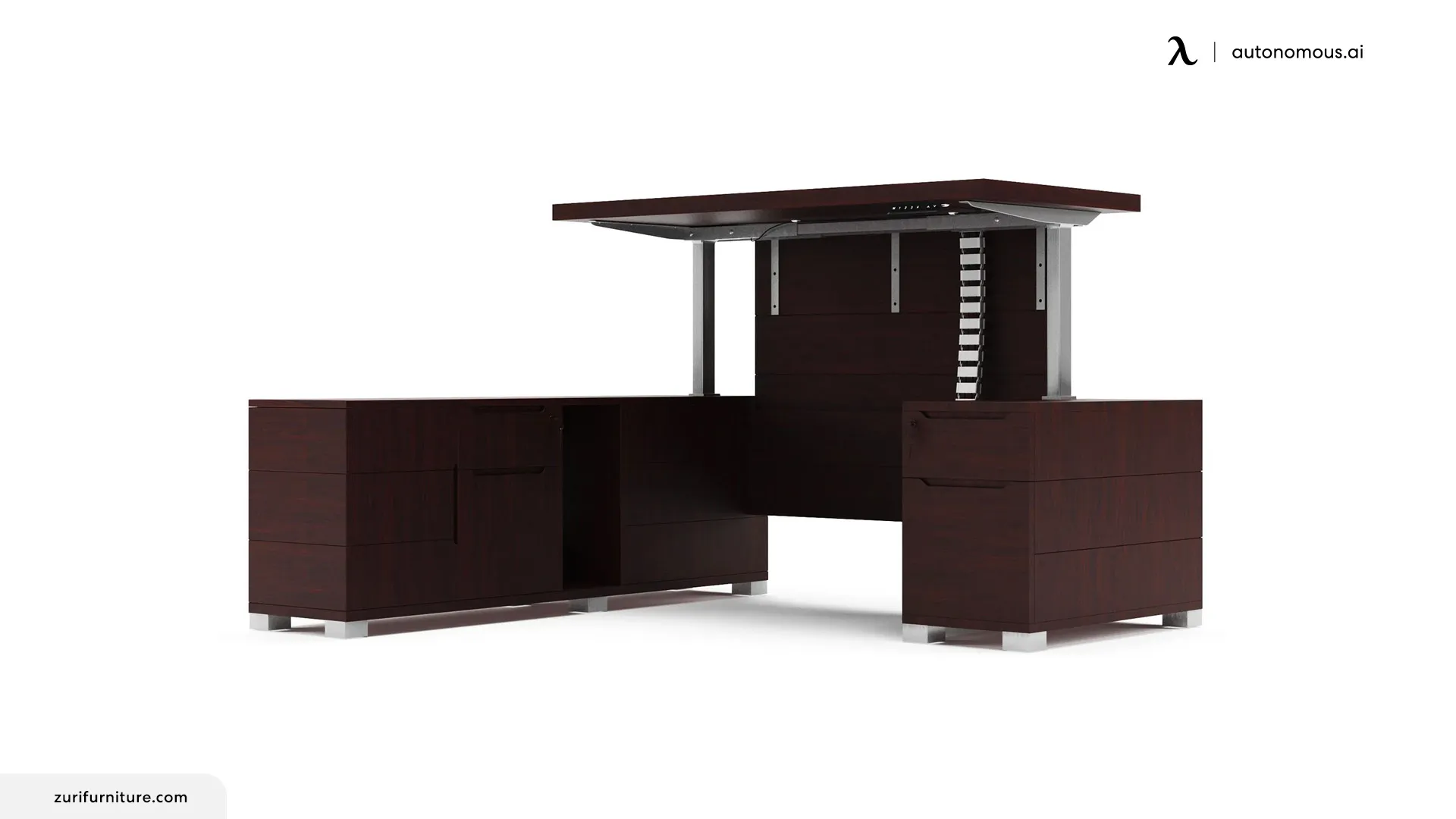 FORD Adjustable Height Desk with Return
