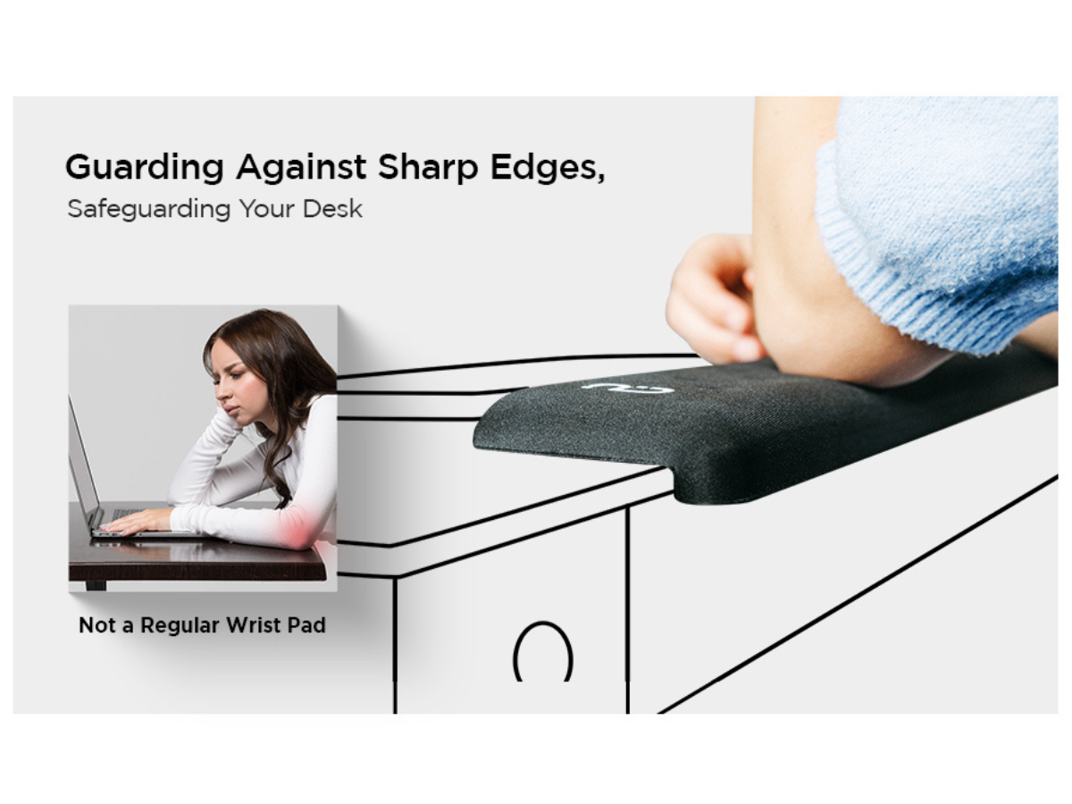 Edgerest by PostureUp LShaped Long Wrist Rest For Edge