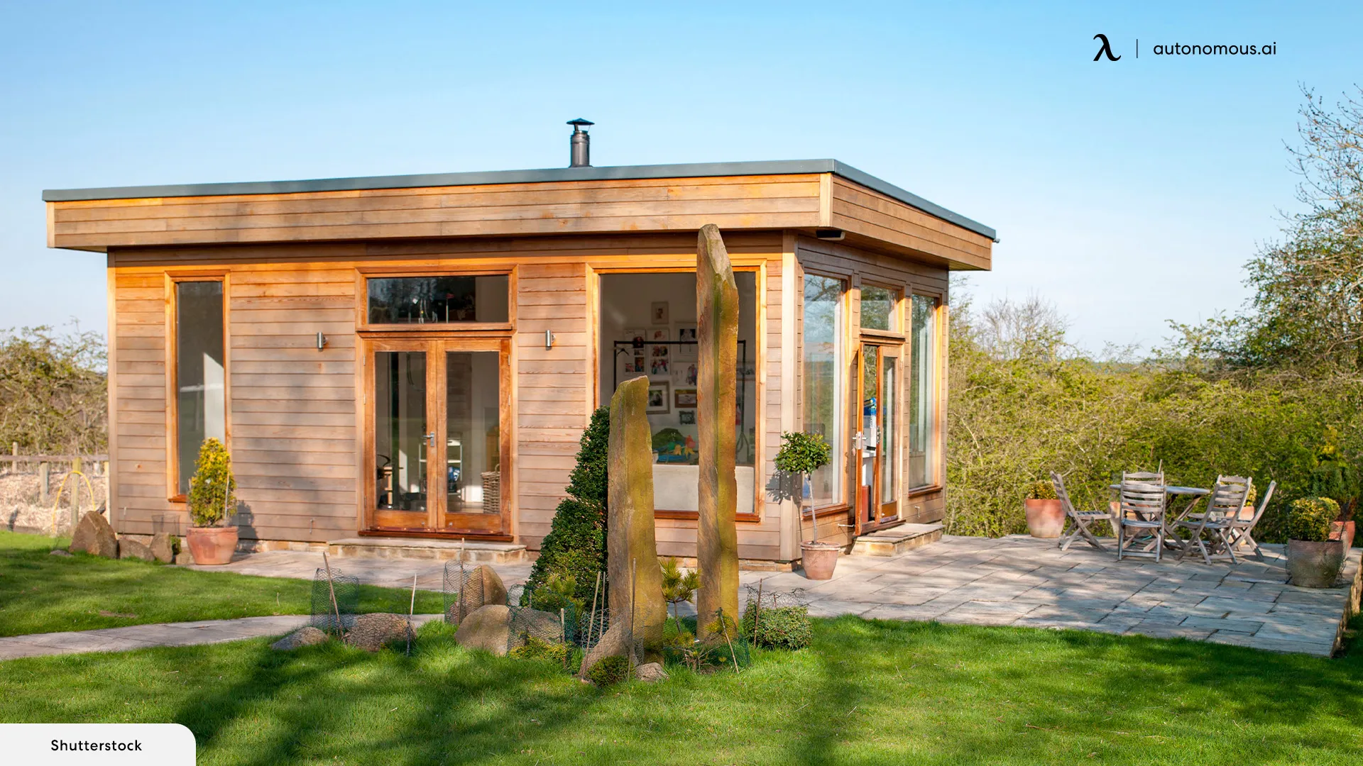 Garden Studios - modern addition to traditional house
