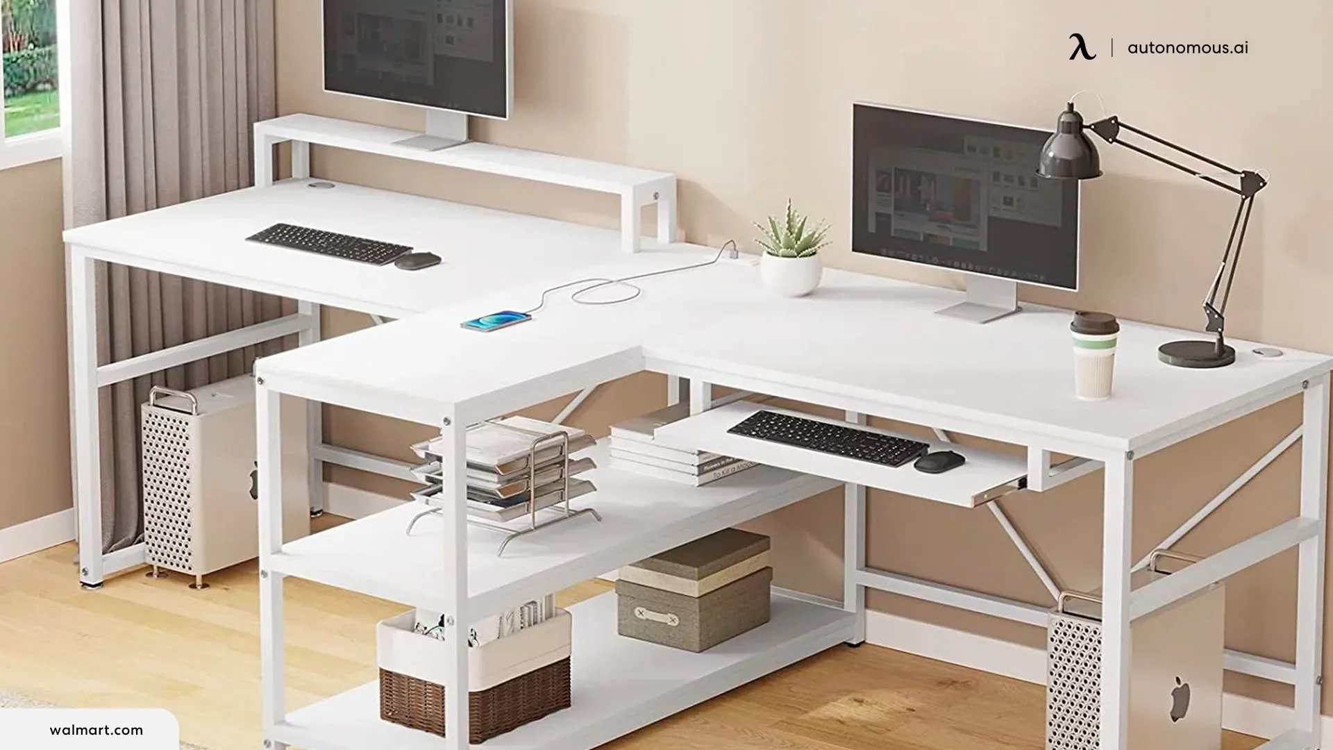How to Set and Arrange a T-desk for Two People?