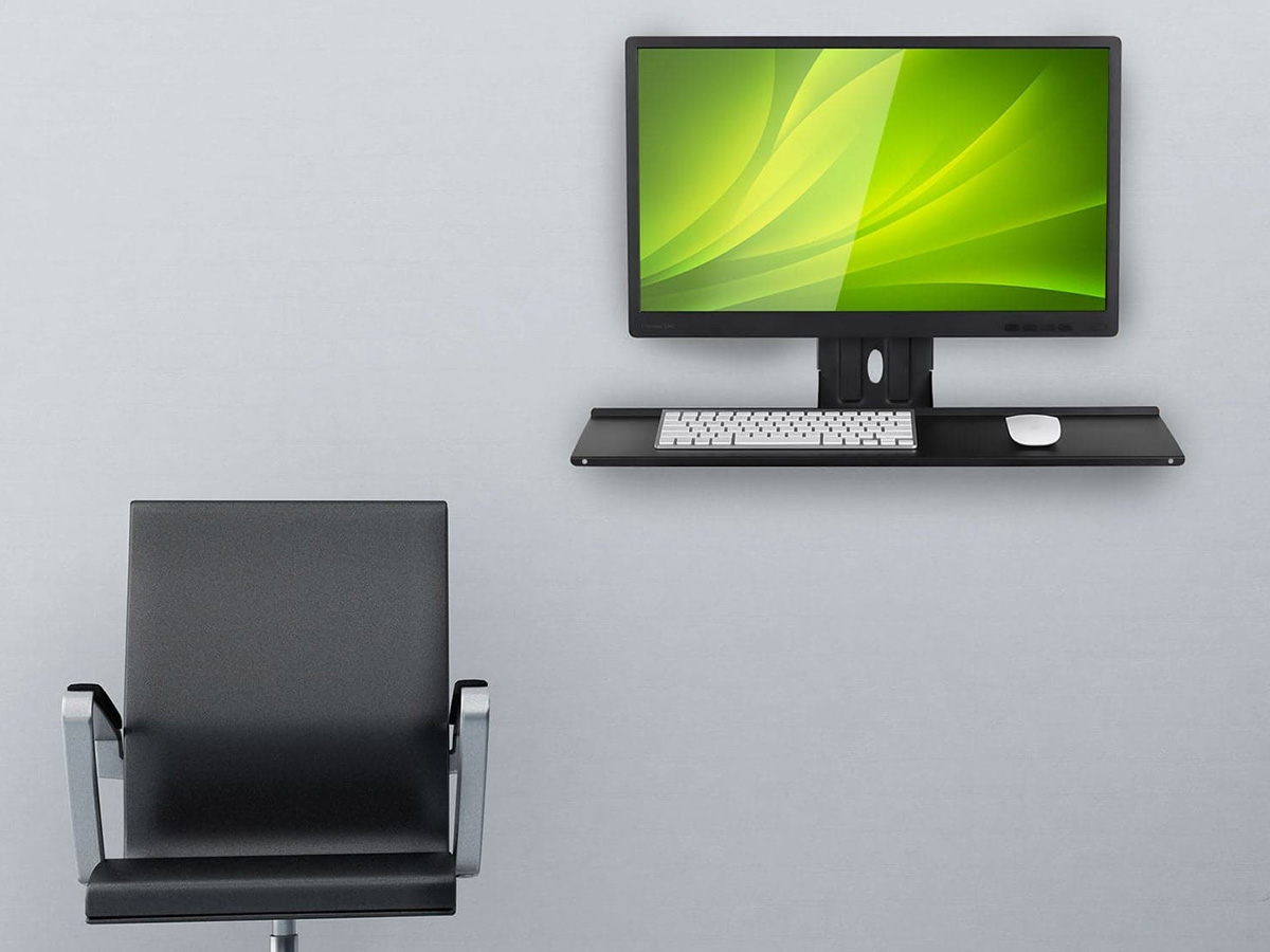 Mount-It! MI-7917 Monitor and Keyboard Wall Mount: 26 Inch Wide Platform